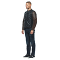 Smart Jacket Leather - Men's Motorcycle Leather Vest With Integrated Airbag - Black