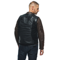 Smart Jacket Leather - Men's Motorcycle Leather Vest With Integrated Airbag - Black