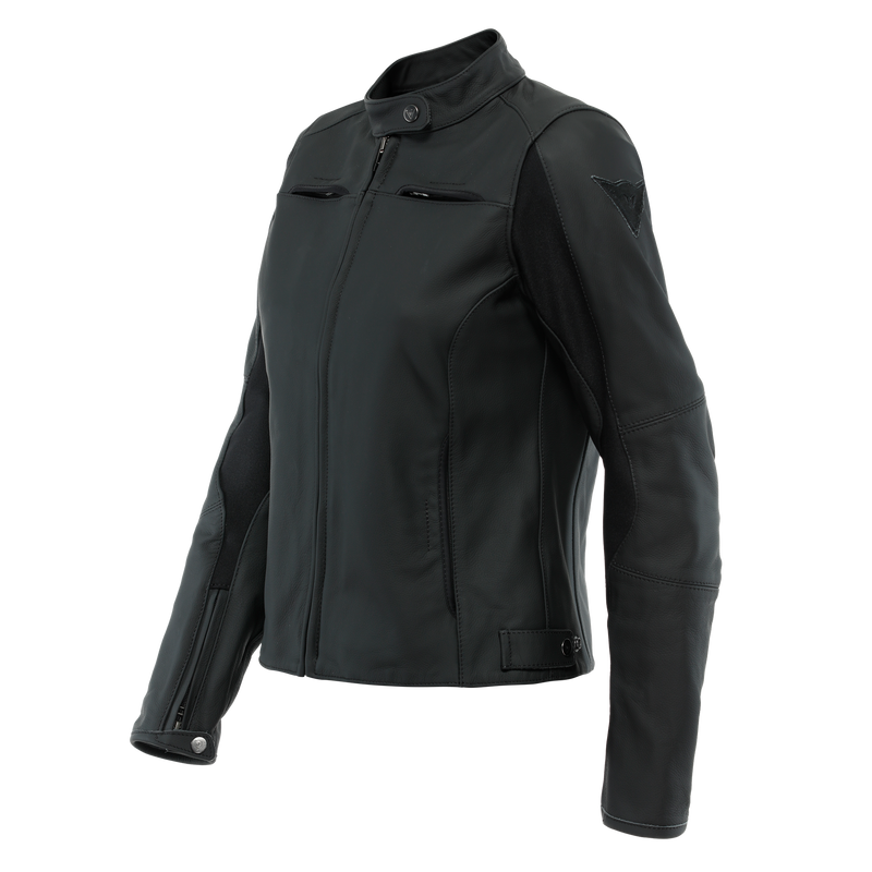 Razon 2 - Women's Motorcycle Leather Jacket - Black
