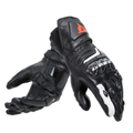 Carbon 4 - Women's Motorcycle Long Leather Gloves - Black/Black/White