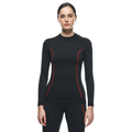 Thermal Motorcycle Long Sleeve Shirt Women - Mid Layer Winter - Black/Red