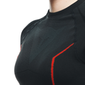 Thermal Motorcycle Long Sleeve Shirt Women - Mid Layer Winter - Black/Red