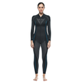 Technical Motorcycle Undersuit Women - Base Layer Summer - Black/Blue