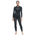 Technical Motorcycle Undersuit Women - Base Layer Summer - Black/Blue