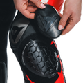 Misano 3 D-AIR® - Women's One-Piece Perforated Leather Motorcycle Suit - Black/Red/Fluo-Red