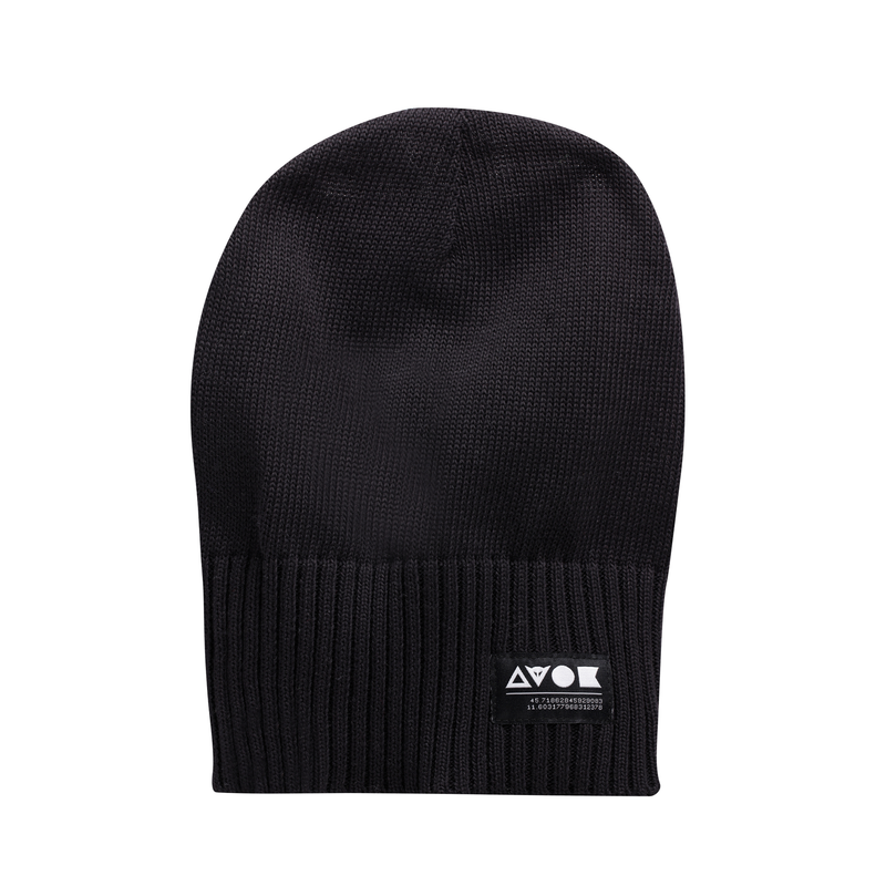 Knitted Beanie  - Black