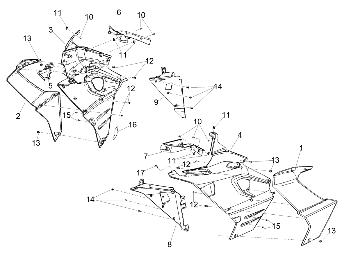 RH internal fairing