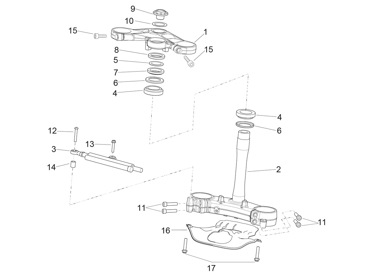 Lower fork plate