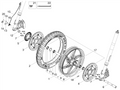 Front wheel spindle