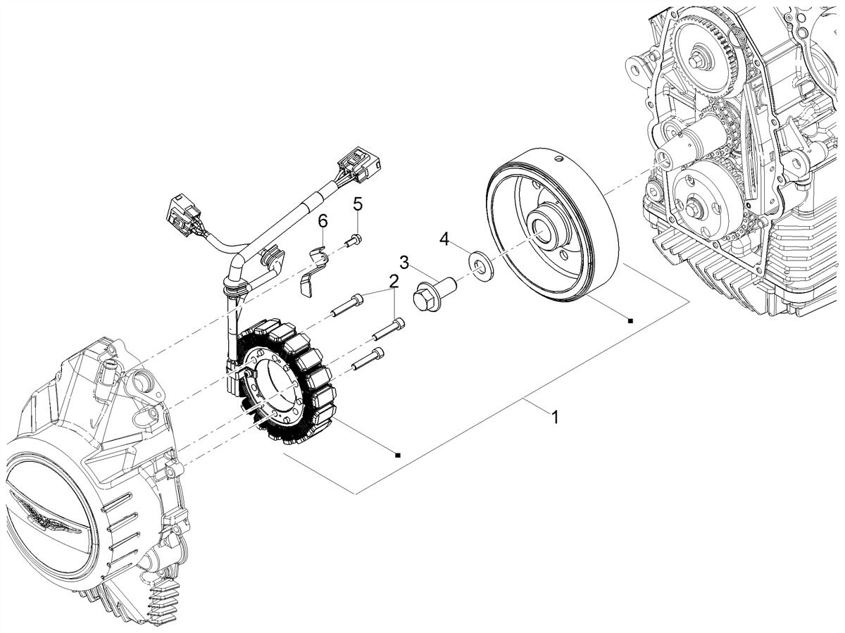 Complete magneto flywheel