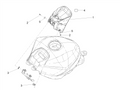 Fuel tank cover, black