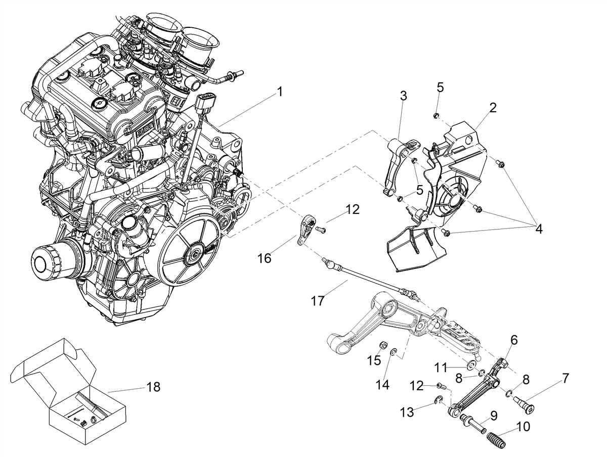 Gear control tie rod