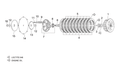 Lined clutch disc 8 pz.