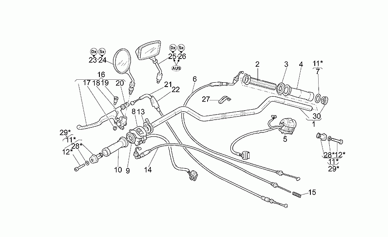 Clutch cable INOX