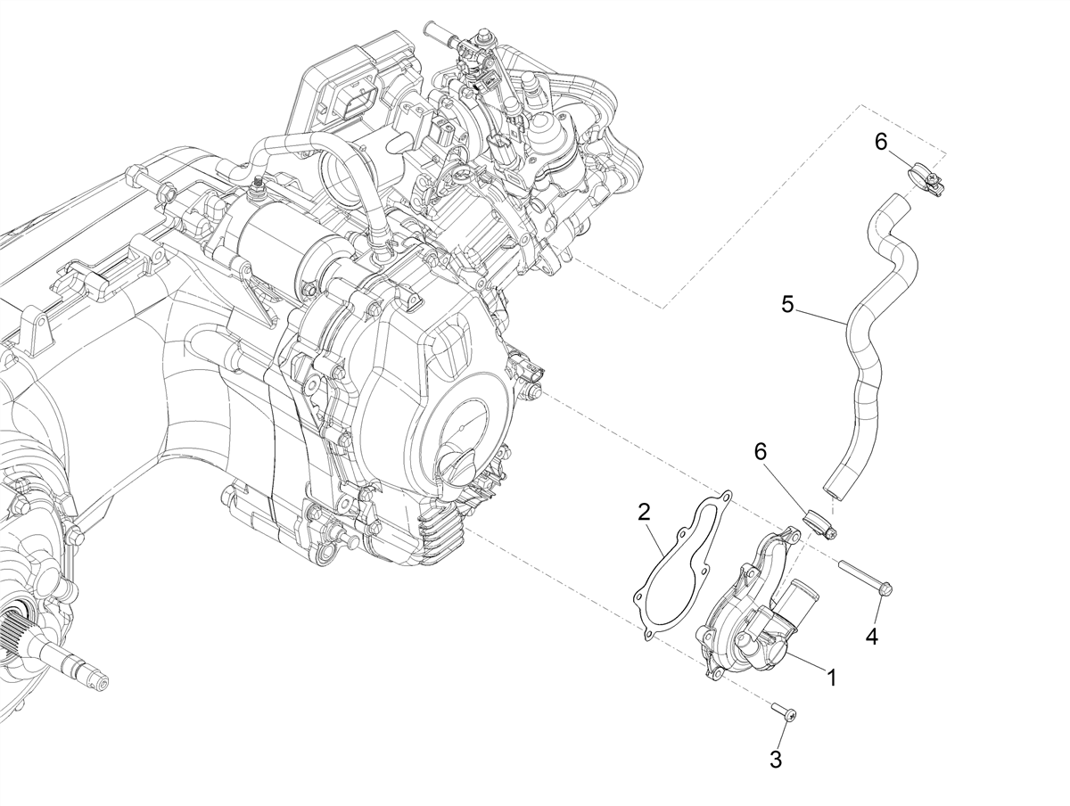 Water pump cover gasket