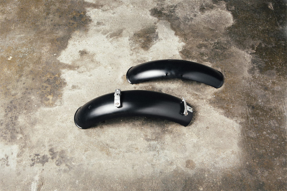 MUDGUARDS KIT (PAIR) - BLACK ALUMINIUM - 2S000180