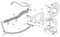 Rear brake hose support