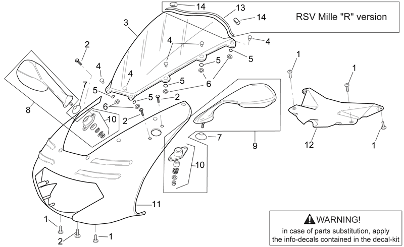 Front fairing, f.yellow