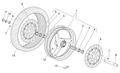 Front wheel, dark grey 3,5x17"