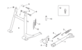 Internal lateral stand spring