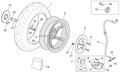 Rear wheel plug, blue