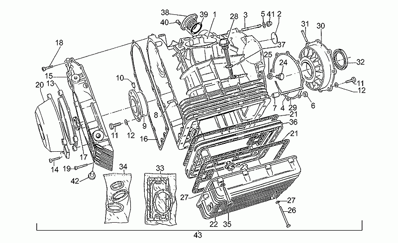 Engine w/o gearbox