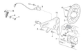 Rear brake caliper support