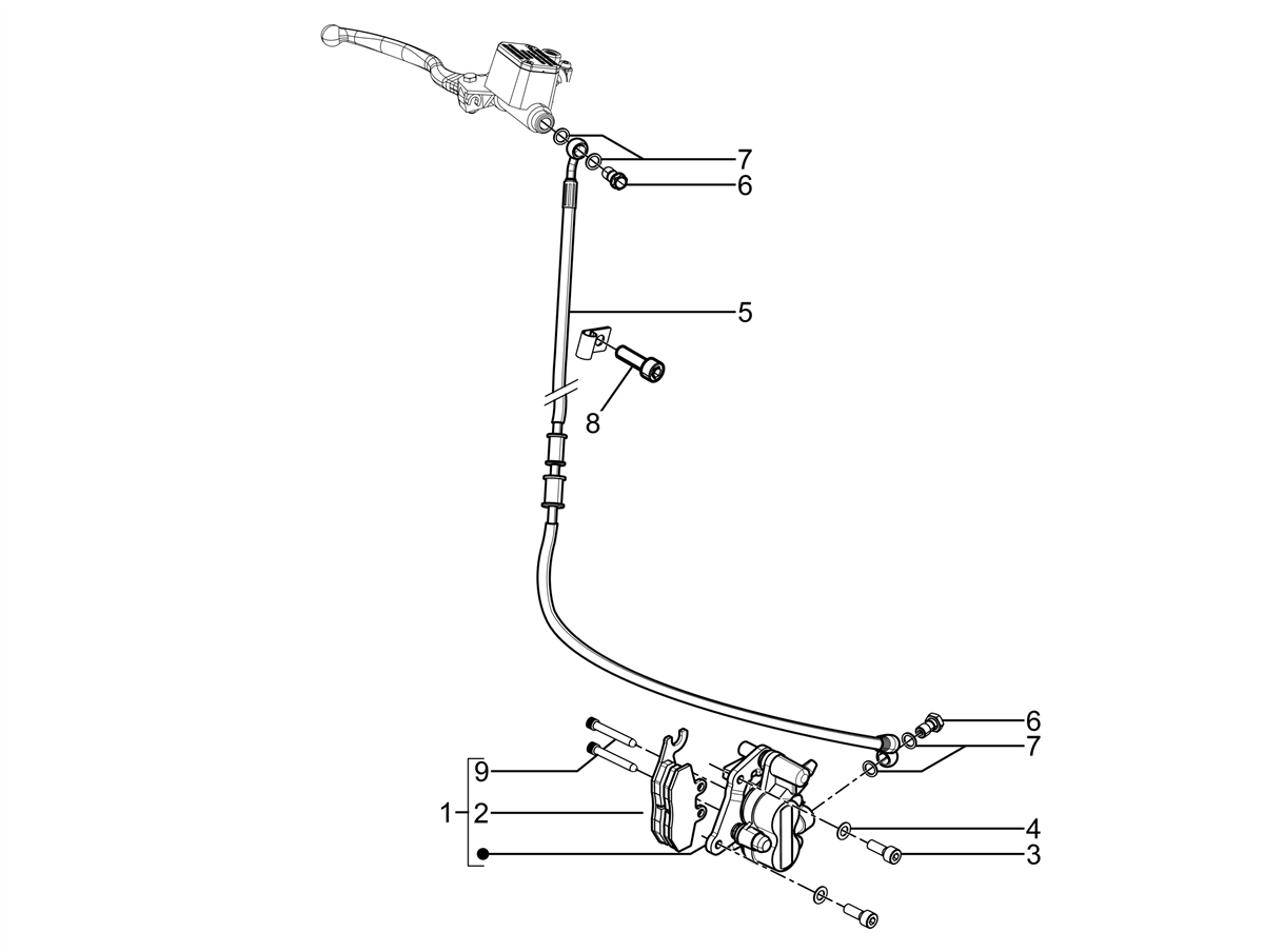 Brake supp. plate pin