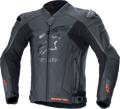 Alpinestars GP Plus R v4 Rideknit® Leather Jacket - Black/Black