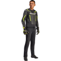 Alpinestars GP Force v2 Airflow Leather Jacket - Black/Yellow Fluo