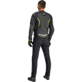 Alpinestars GP Force v2 Airflow Leather Jacket - Black/Yellow Fluo