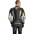 Alpinestars GP Tech v5 1-Piece Leather Suit - Black/White/Yellow Fluo