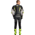 Alpinestars GP Tech v5 1-Piece Leather Suit - Black/White/Yellow Fluo