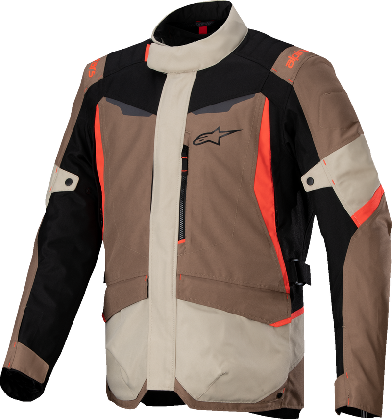Alpinestars ST-1 WP Jacket - Dark Khaki/Sand/Black/Red Fluo