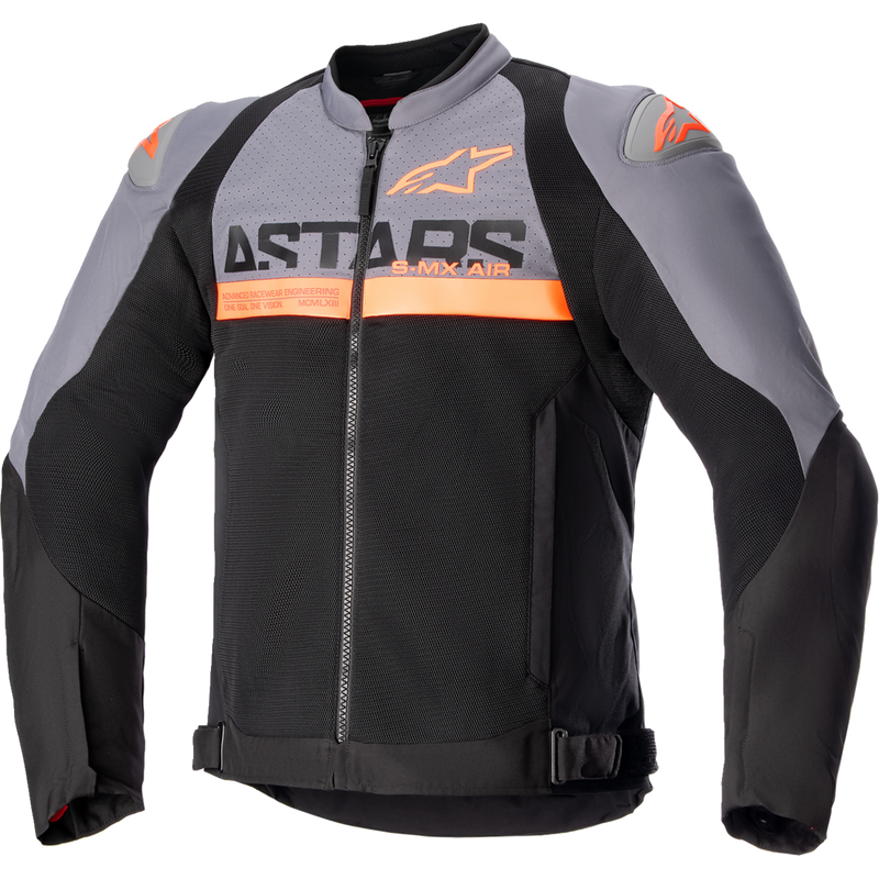 Alpinestars SMX Air Jacket - Dark Gray/Black/Orange Fluo