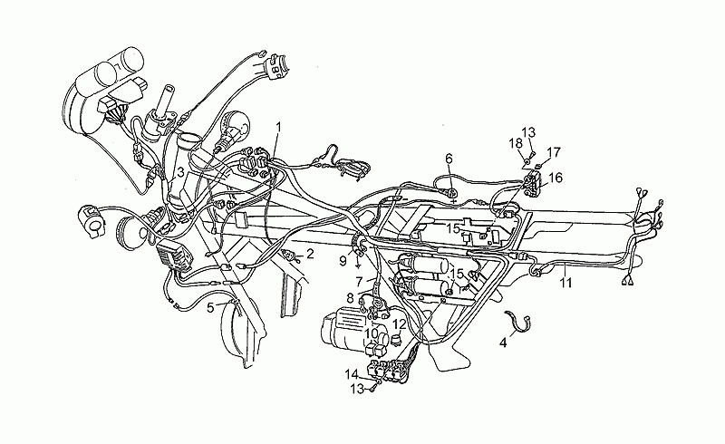 Taillight wiring harn.