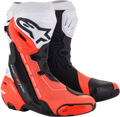 Black + Fluorescent Red + White