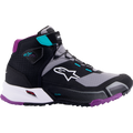 Black + Gray + Purple + Teal