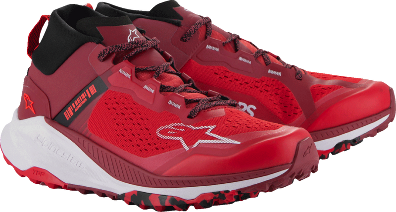 Bright Red + Dark Red + White