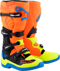 Black + Blue + Fluorescent Orange + Fluorescent Yellow