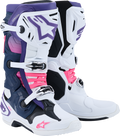 Fluorescent Pink + Navy + Violet + White