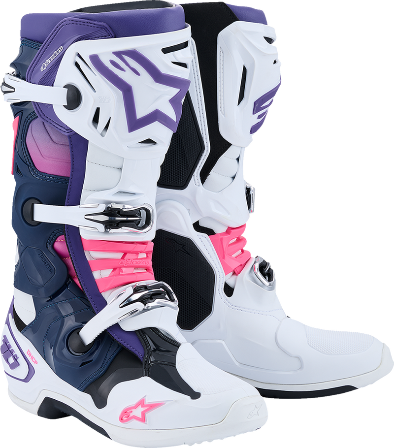 Fluorescent Pink + Navy + Violet + White