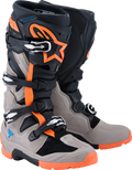 Black + Fluorescent Orange + Warm Gray