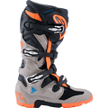 Black + Fluorescent Orange + Warm Gray