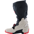 Black + Bright Red + Light Gray