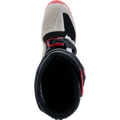 Black + Bright Red + Light Gray