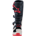Black + Bright Red + Light Gray
