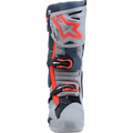 Dark Gray + Fluorescent Red + Medium Gray