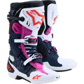 Black + Dark Blue + Fuchsia + White