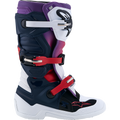 Black + Dark Blue + Purple + White